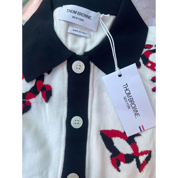 Thom Browne T-SHIRT White Gem Icons Sweater Size S/M/L - Picture 3 of 3